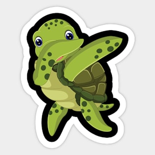 'Dabbing Sea Turtle' Funny Dabbing Animal Gift Sticker